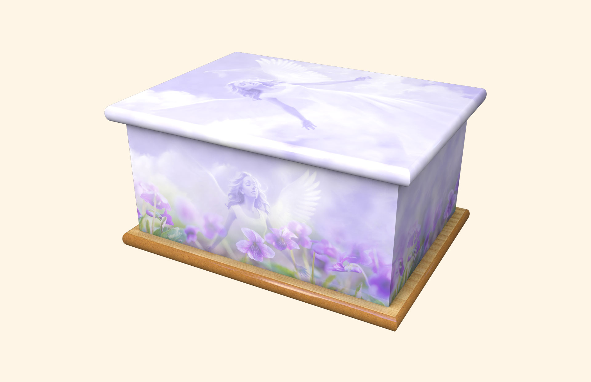 Serene adult ashes casket